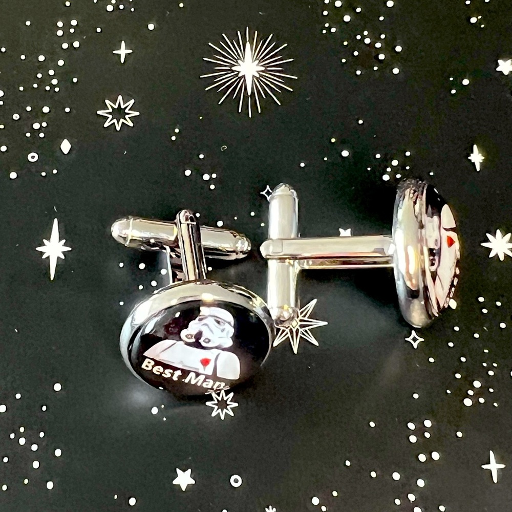 Star Wars, Best Man, Storm Trooper, Cufflinks - Picture 2 of 9